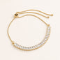 Pulseira Baguete Cristal 4mm