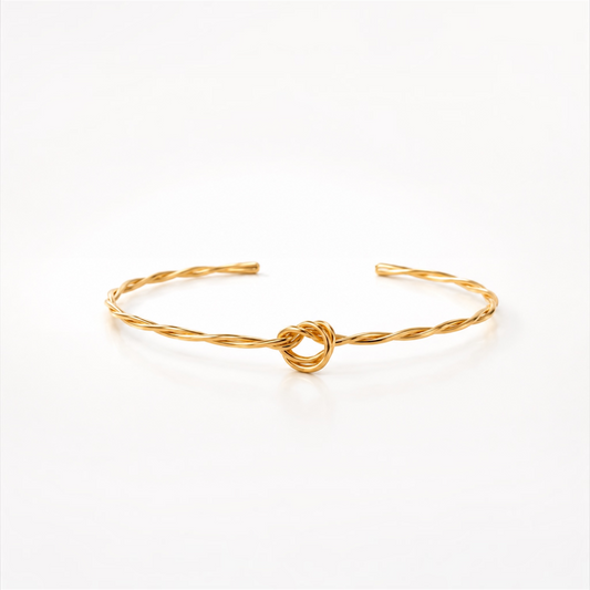 Bracelete Nó Torcido Delicado
