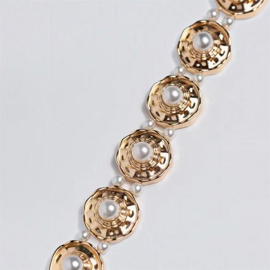 Pulseira Orgânica com Perola