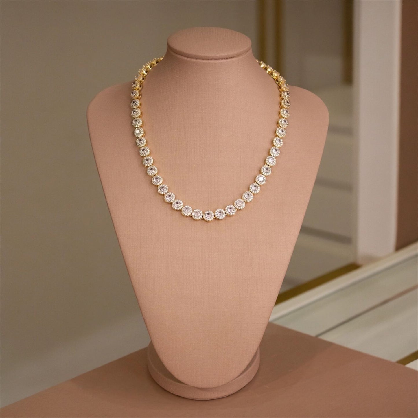 Colar Riviera Gold Cravejado