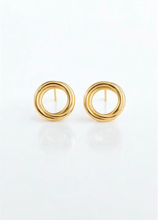 Brinco Redondo Torcido Ninho Minimalista