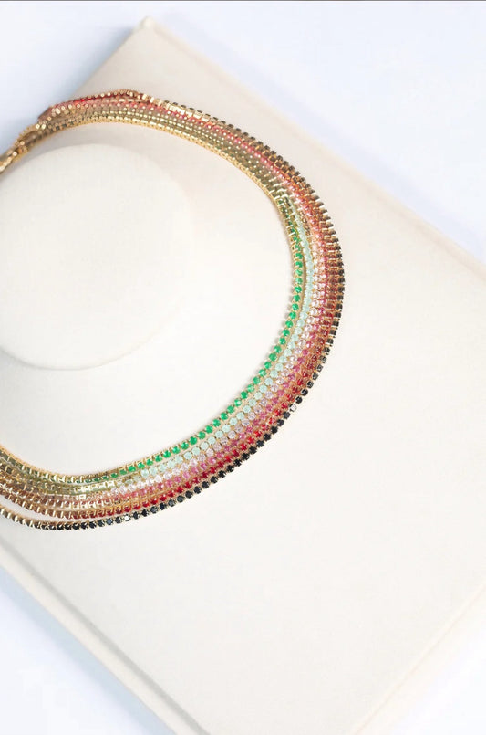 Chocker Riviera Collors / Disponível na cor Pink