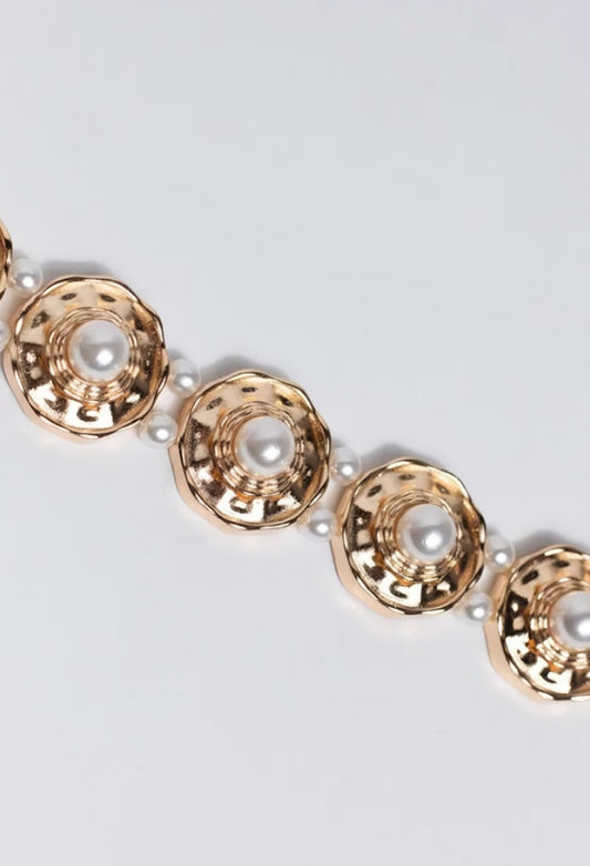 Pulseira Orgânica com Pérola